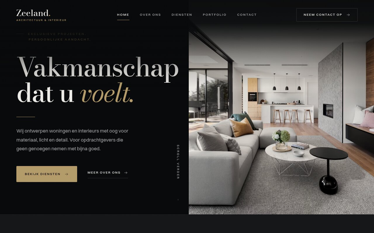 Screenshot van Nocturne template